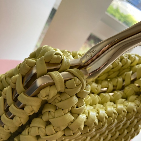 AJE Weave Bag Clutch Yellow - Picture 4 of 5